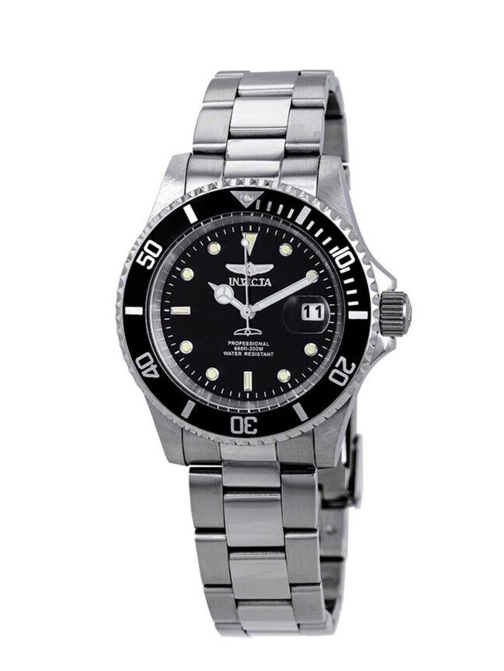 Invicta Men's 26970 Pro Diver Quartz 3 Hand Black Dial Watch